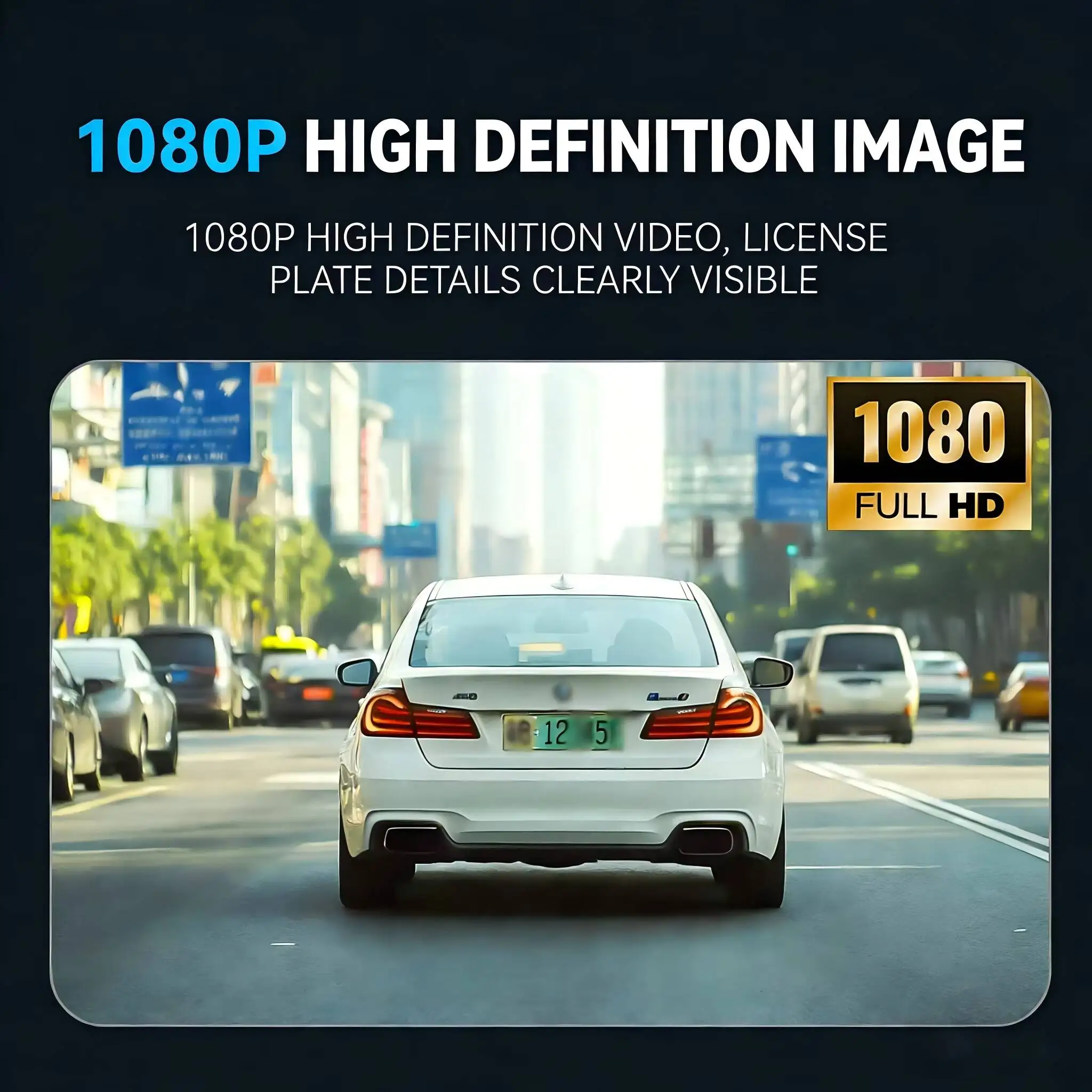3 Kanallı Dvr 1080p Araç Kamerası,Dahili Wifi,Gece Görüşü,Döngü Kayıt Ve Ips Ekran Özellikli